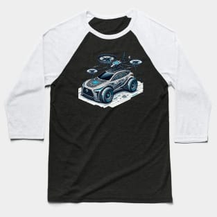 Autonomous Skyway: AI-Piloted Drone Car Baseball T-Shirt